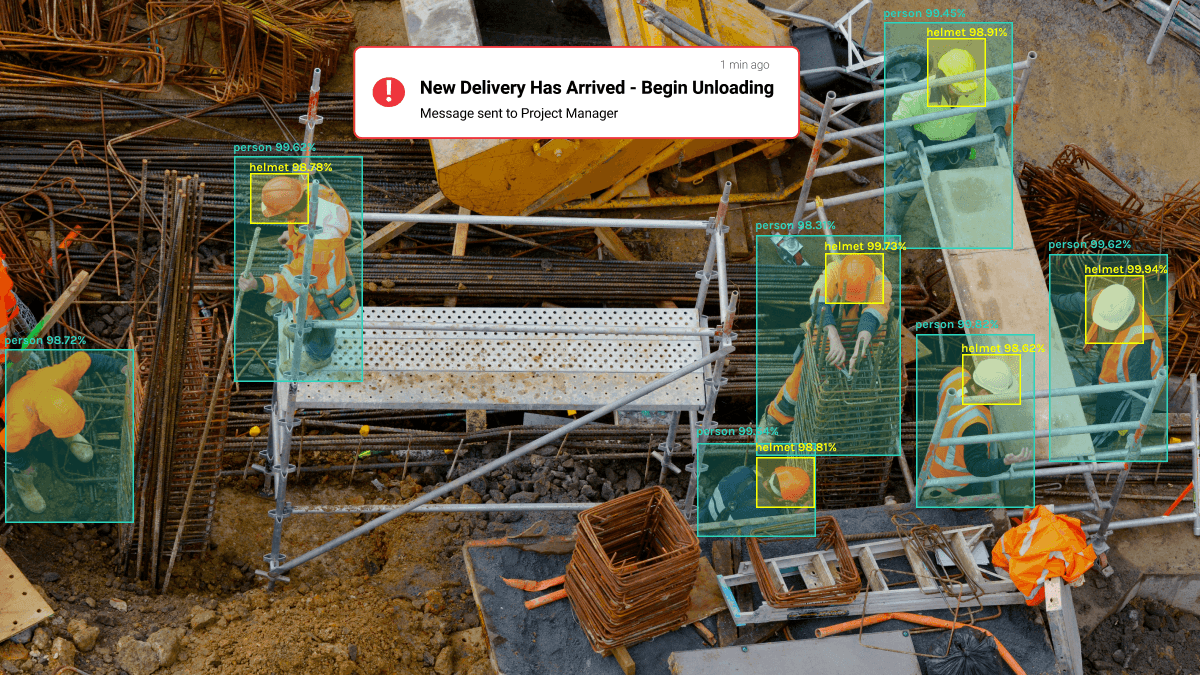 Construction site monitoring with AI